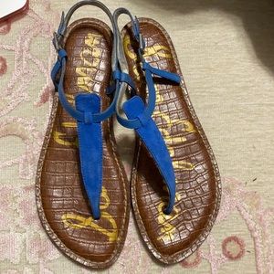 Sam Edelman Gigi Suede blue sandals